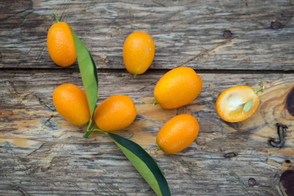 Um bando de frutas Kumquat — Fotografia de Stock