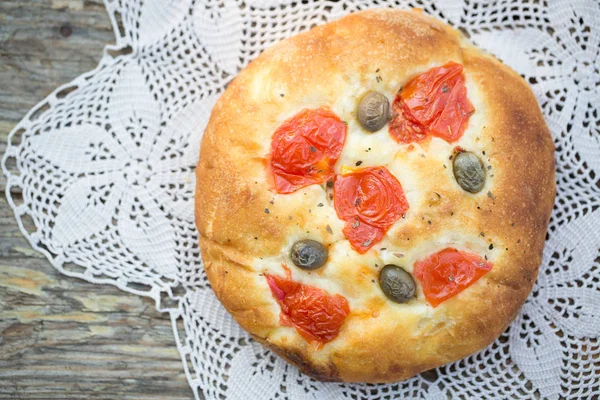 Italian focaccia bread — Stock Photo, Image