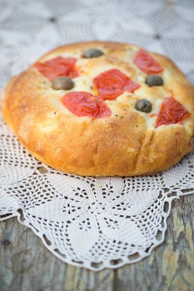 Італійський фокаччо хліб — стокове фото