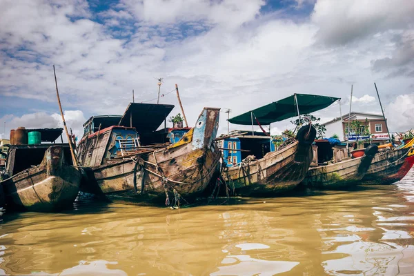 Mercato galleggiante Mekong — Foto Stock