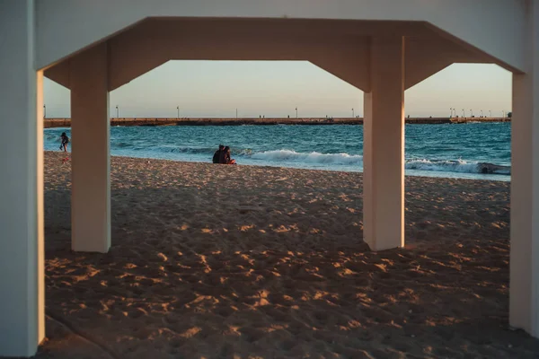 Sonnenuntergang in cadiz, Andalusien — Stockfoto