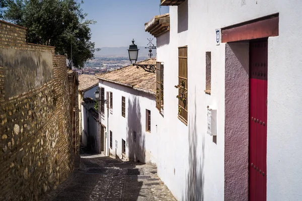 Barrio del Albaicín en Granada, Andalucía — Foto de Stock