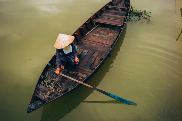 Vietnamesische Boote in hoi an — Stockfoto