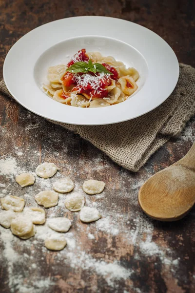 Home made Orecchiette pasta — Stock Photo, Image