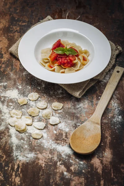Home made Orecchiette pasta — Stock Photo, Image