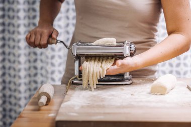 Traditional home made pasta clipart