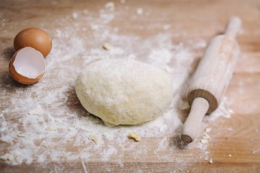 Traditional home made pasta making of clipart