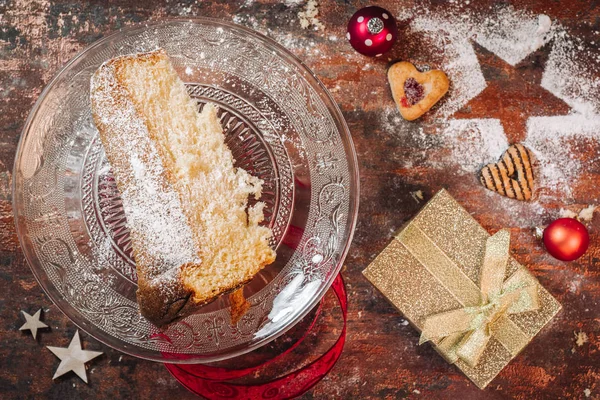 Italian Pandoro cake — Stock Photo, Image