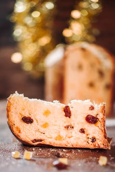 Italienischer Panettonkuchen — Stockfoto