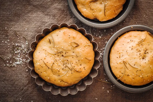 Pan de focaccia italiano —  Fotos de Stock