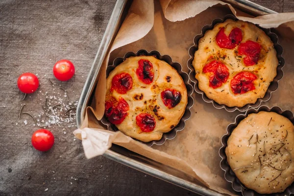 Pan de focaccia italiano —  Fotos de Stock