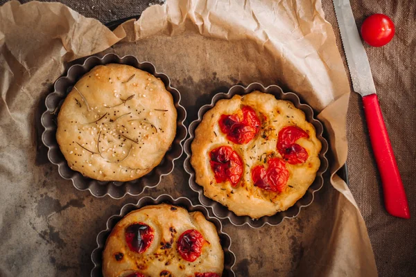 Pan de focaccia italiano —  Fotos de Stock