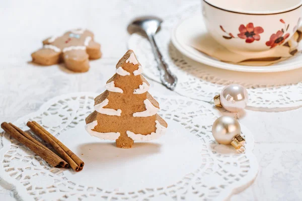 Cute christmas decorated cookies — Stock Photo, Image