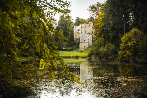 Belo Castelo Useldange Norte Luxemburgo — Fotografia de Stock