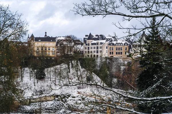 Зима в Люксембурге — стоковое фото
