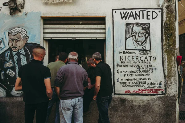 ORGOSOLO, SARDINIA /OCTOBER 2019: The well known murales in the — Stock Photo, Image