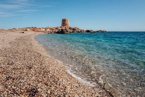 Het prachtige strand van Torre di Bari in Ogliastra, Sardinië — Stockfoto