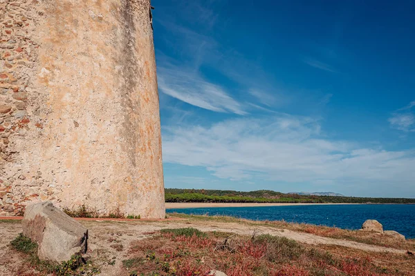 La meravigliosa spiaggia di Torre di Bari in Ogliastra, Sardegna — Foto Stock