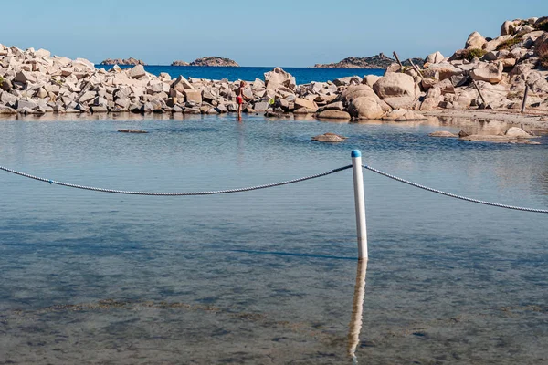 Villasimius, Włochy / październik 2019: Wspaniała plaża Punta — Zdjęcie stockowe