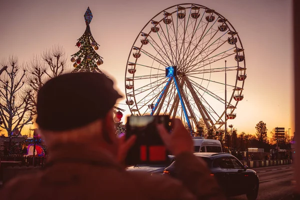 Lüksemburg Şehri / Aralık 2019: Noel Zamanı Kutlanıyor — Stok fotoğraf