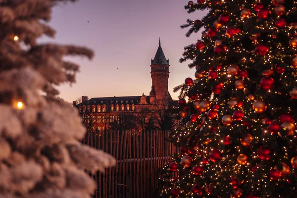 Luxembourg City / December 2019: Святкування різдвяного часу — стокове фото