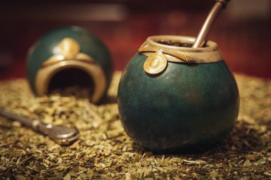 Yerba Mate, geleneksel Arjantin çayı.