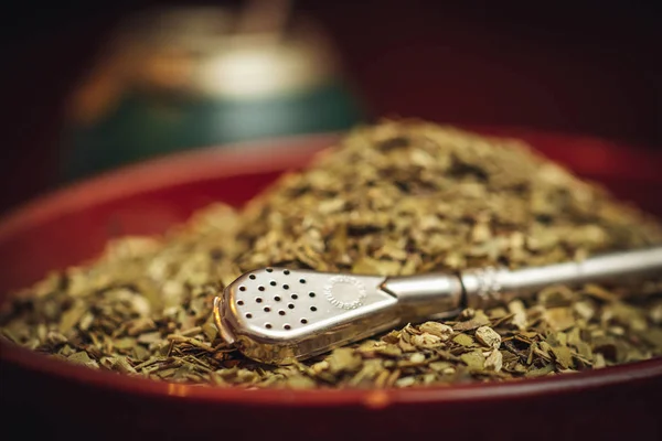 Yerba Mate, a hagyományos tea Argentínából — Stock Fotó