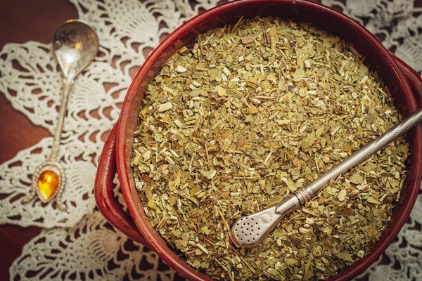 Yerba Mate, tradycyjna herbata z Argentyny — Zdjęcie stockowe