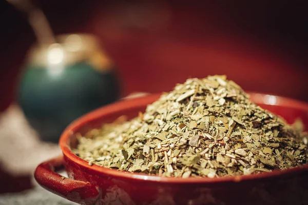 Yerba Mate, a hagyományos tea Argentínából — Stock Fotó