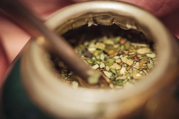 Yerba Mate, det traditionella teet från Argentina — Stockfoto