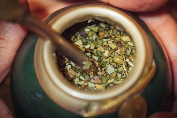 Yerba Mate, the traditional tea from Argentina — 스톡 사진