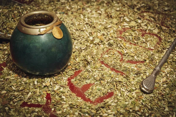 Yerba Mate, традиционный чай из Аргентины — стоковое фото