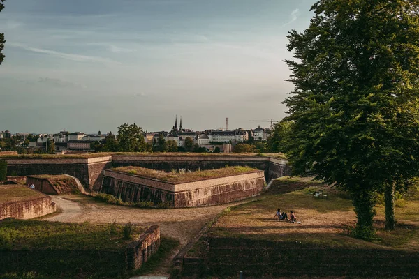 Люксембург Июль 2019 Историческая Архитектура Укреплений Городе — стоковое фото