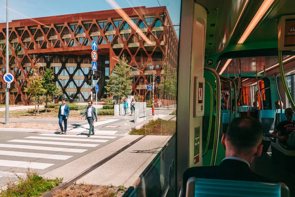 Luxemburg Stadt Juli 2019 Arbeits Und Pendlerleben Der Stadt — Stockfoto