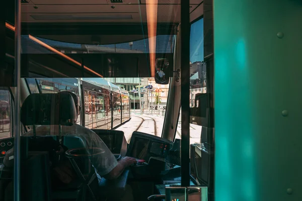 Cidade Luxemburgo Julho 2019 Vida Dos Trabalhadores Dos Viajantes Cidade — Fotografia de Stock