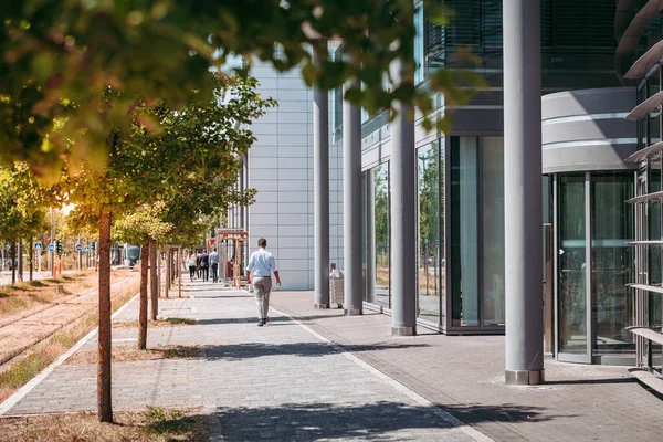 Luxembourg City 2019年7月 市内の労働者と通勤者の生活 — ストック写真