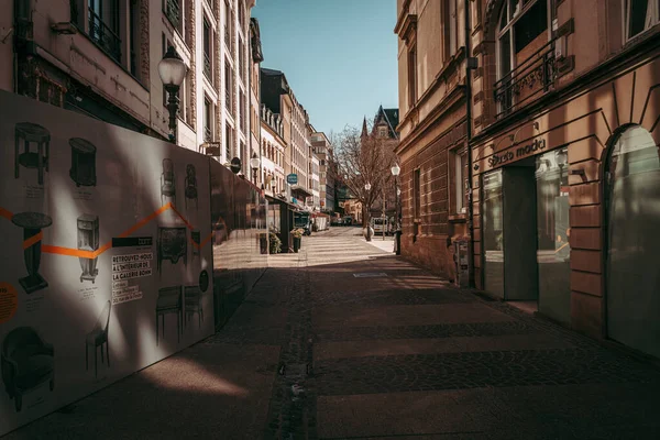 Luxembourg City April 2020 Coronavirus全球紧急情况下的空旷市中心 — 图库照片