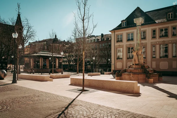 Luxemburg Stad April 2020 Tomt Centrum Tider Coronavirus Globala Nödsituation — Stockfoto