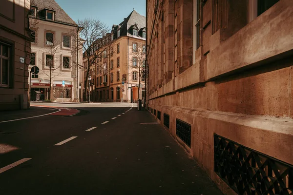 Luxemburg City April 2020 Leeg Stadscentrum Tijden Van Wereldwijde Coronavirus — Stockfoto