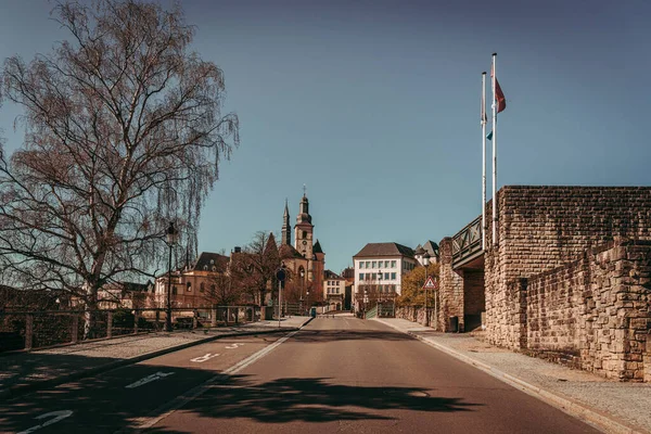 Luxembourg City April 2020 코로나 바이러스의 세계적 당시의 — 스톡 사진