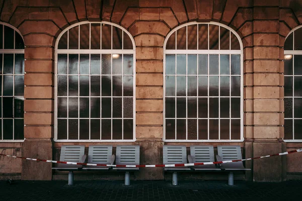 Luxemburg City April 2020 Openbaar Treinstation Tijden Van Wereldwijde Noodsituatie — Stockfoto