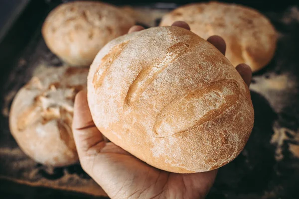 Nybakat Bröd Bageriet Bageriet — Stockfoto