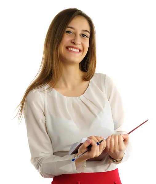 Linda joven estudiante con libros Fotos de stock