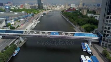 Moskova Nehri hava dron görünümü