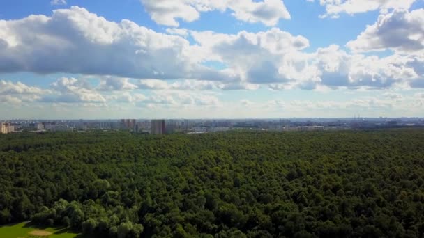 Lago en Moscú Rusia vista aérea — Vídeos de Stock