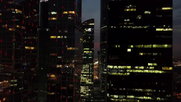 Les Gratte Ciels Moscou Nuit Été — Video