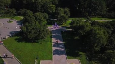 manzara Şehir Parkı havadan görünümü yaz gün