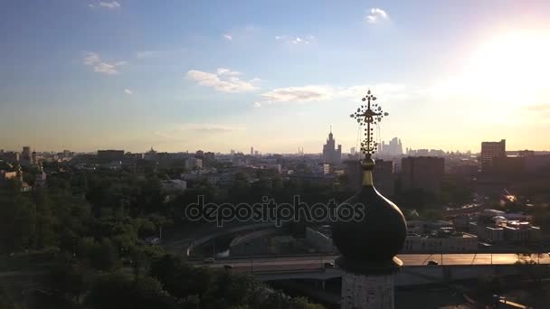 Panorama Arround Den Ryska Ortodoxa Kyrkan — Stockvideo