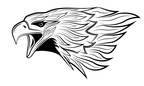 Abstract Eagle Form Tattoo — Stock Vector