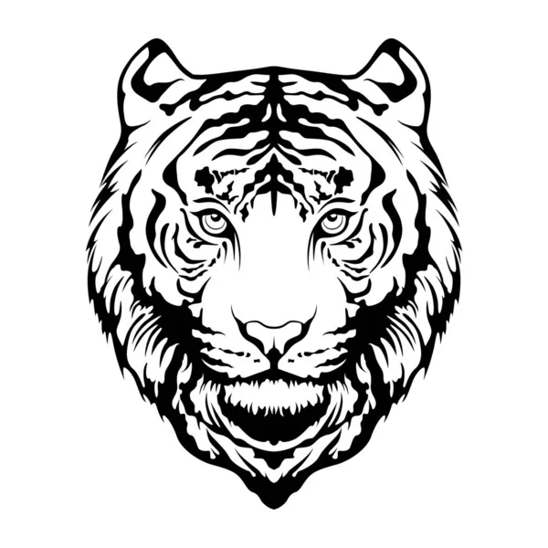 Tigre Forma Uma Tatuagem Ilustração De Bancos De Imagens